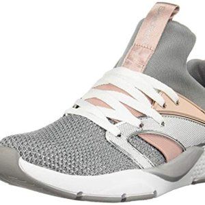 Skechers Kids Girl Shine Status Siver  Rose Gold